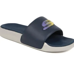 Gambix 2.0 - Utopo Slider Sandals - Navy-Grey