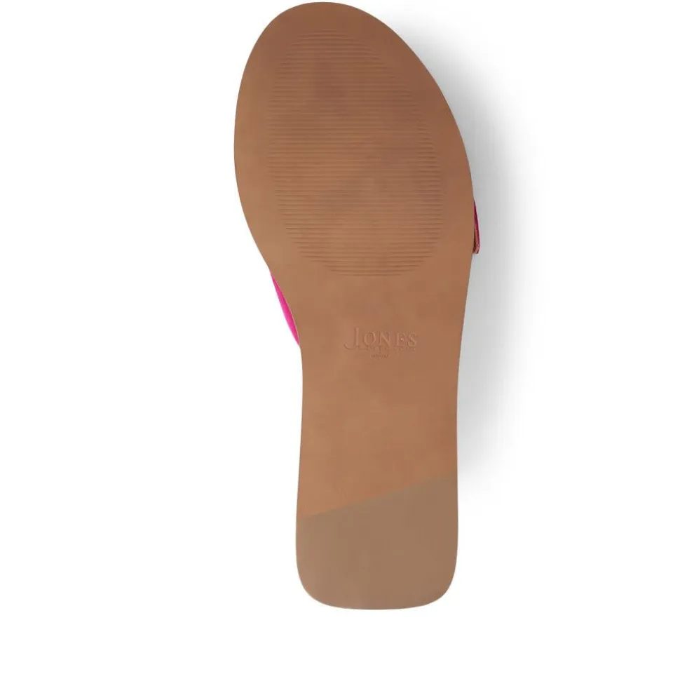 Georgette Leather Mules - Pink