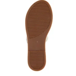 Ghita Calf Leather Sandals - Silver