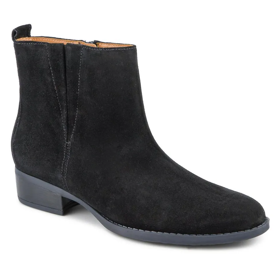 Gibside Gabor Leather Ankle Boots - Black