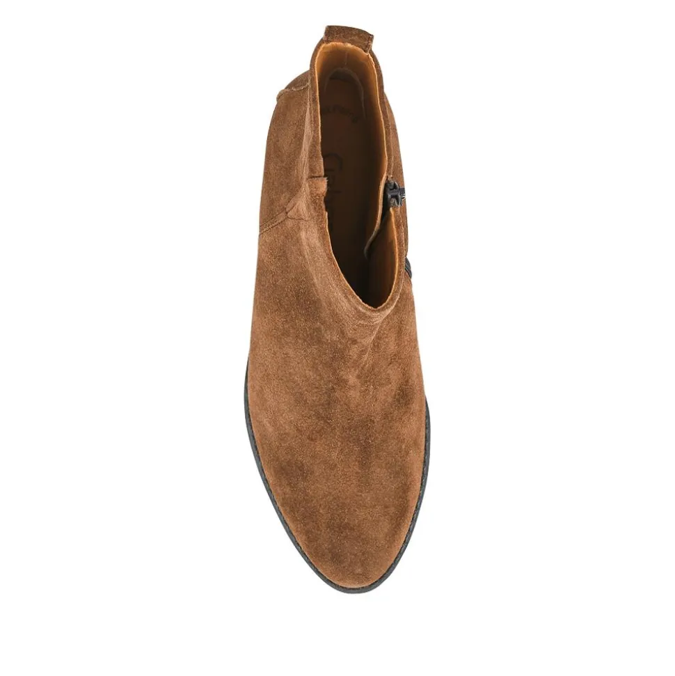 Gibside Gabor Leather Ankle Boots - Brown