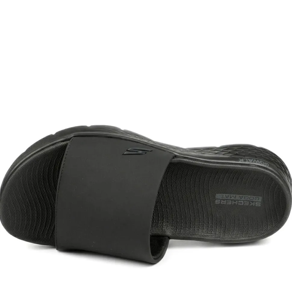 GO WALK Flex Sandals - Black-Black