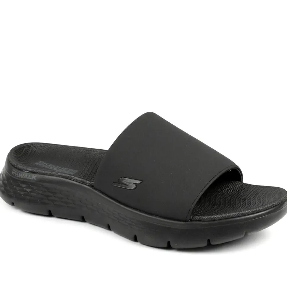 GO WALK Flex Sandals - Black-Black