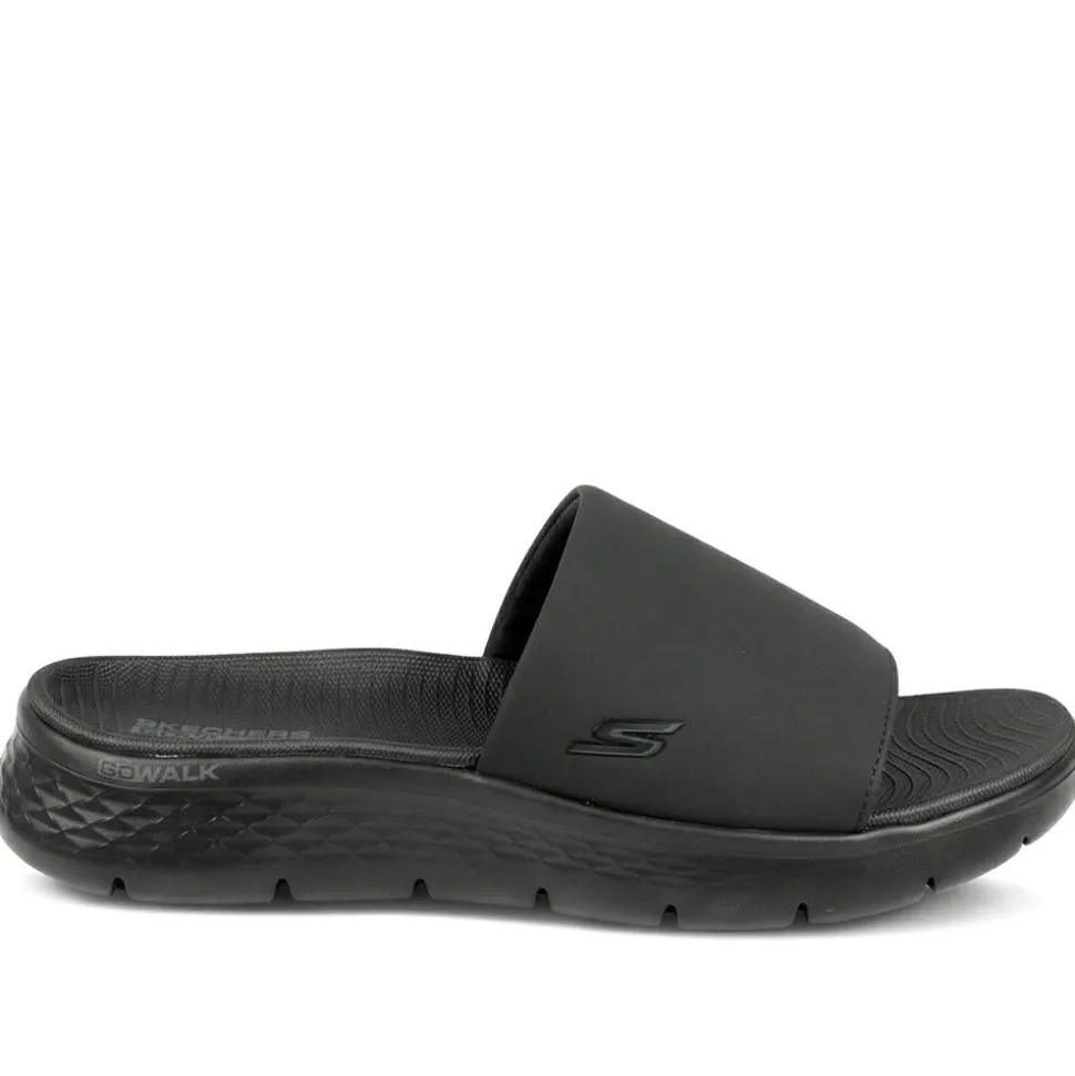 GO WALK Flex Sandals - Black-Black