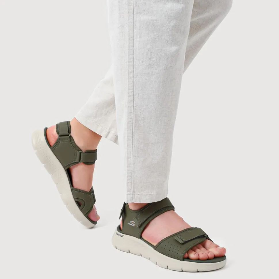 GO WALK Flex Sandals - Olive
