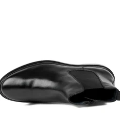 Gregory Warm Lined Leather Chelsea Boots - Black