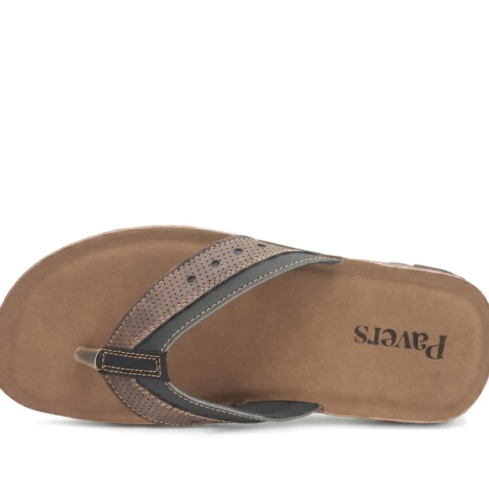 Grippy Cross Strap Mule Sandals - Brown