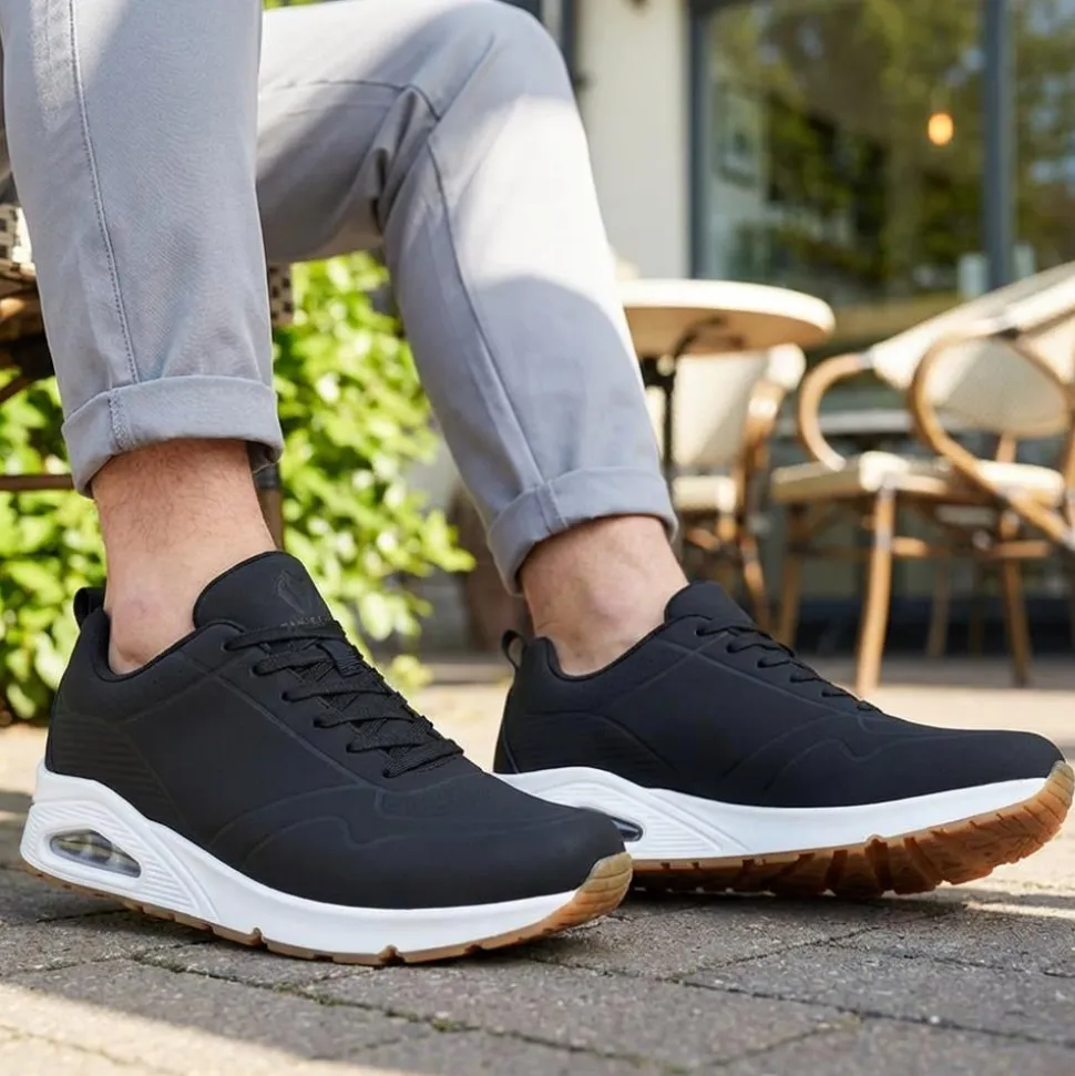 Grippy Lace-Up Trainers - Black