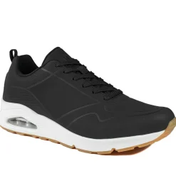 Grippy Lace-Up Trainers - Black
