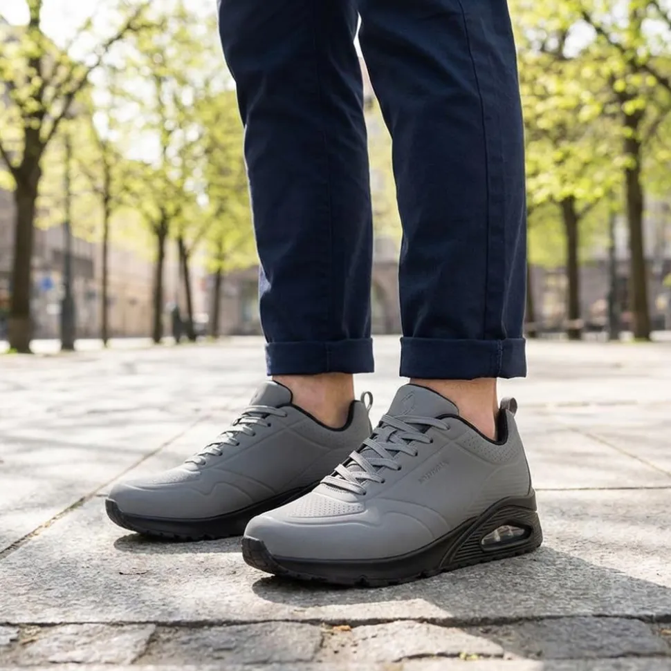 Grippy Lace-Up Trainers - Grey