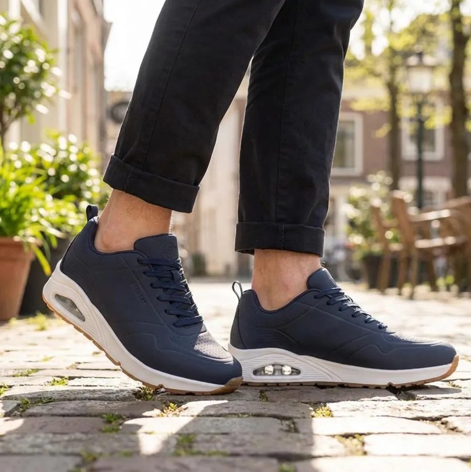 Grippy Lace-Up Trainers - Navy