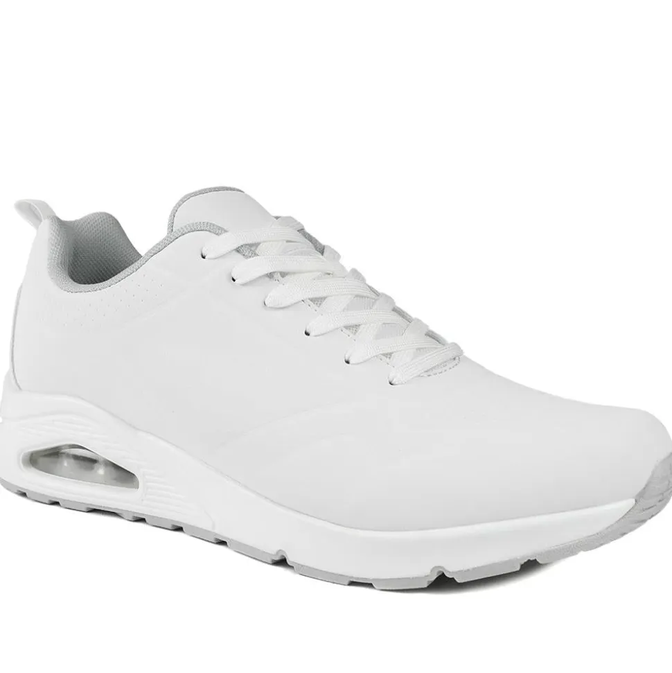 Grippy Lace-Up Trainers - White