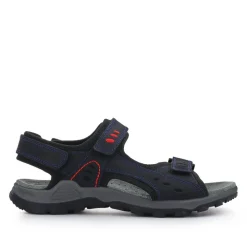Grip-Soled Touch-Fasten Sandals - Navy