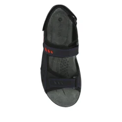 Grip-Soled Touch-Fasten Sandals - Navy