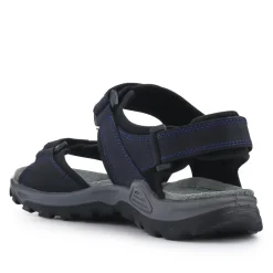 Grip-Soled Touch-Fasten Sandals - Navy