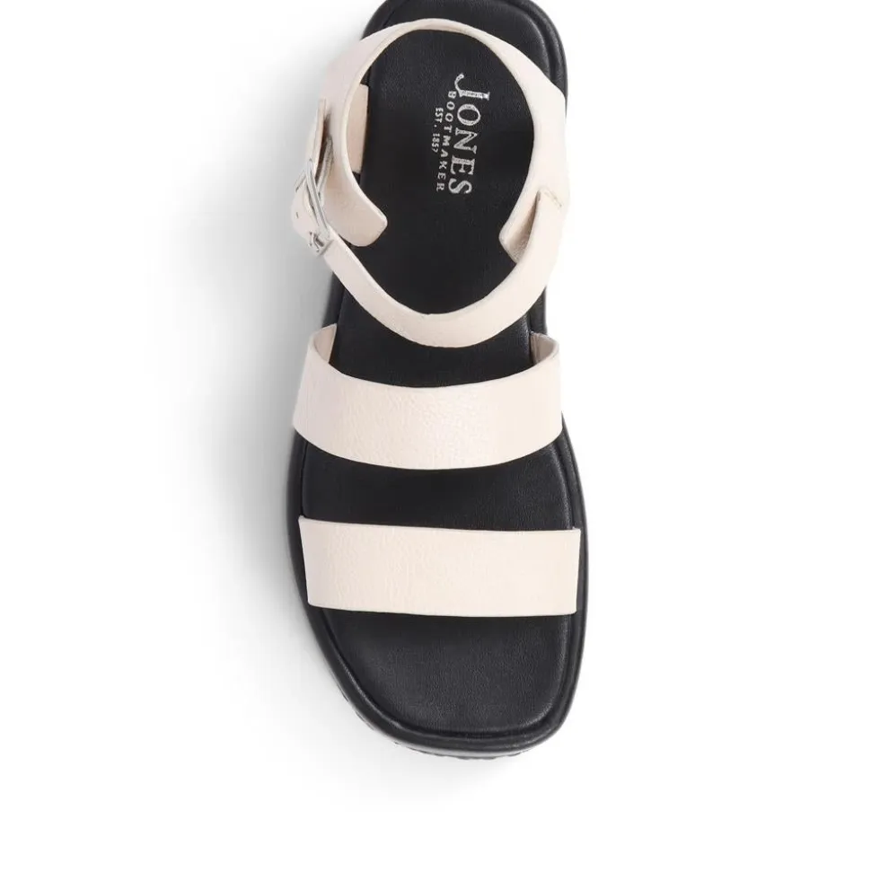 Hailey Leather Platform Sandals - Off White