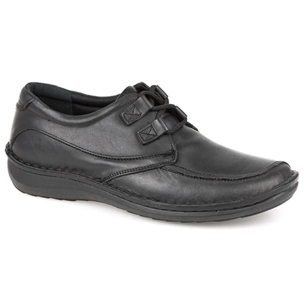 Handmade Leather Shoes - Black Antique