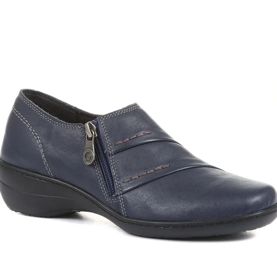 Handmade Leather Shoes - Navy
