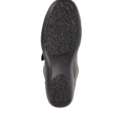 Handmade Leather Shoe with One Touch Strap - Black