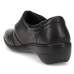 Handmade Leather Shoe with One Touch Strap - Black