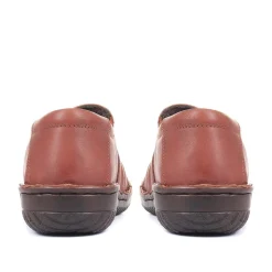 Handmade Leather Slip-On Shoes - Tan