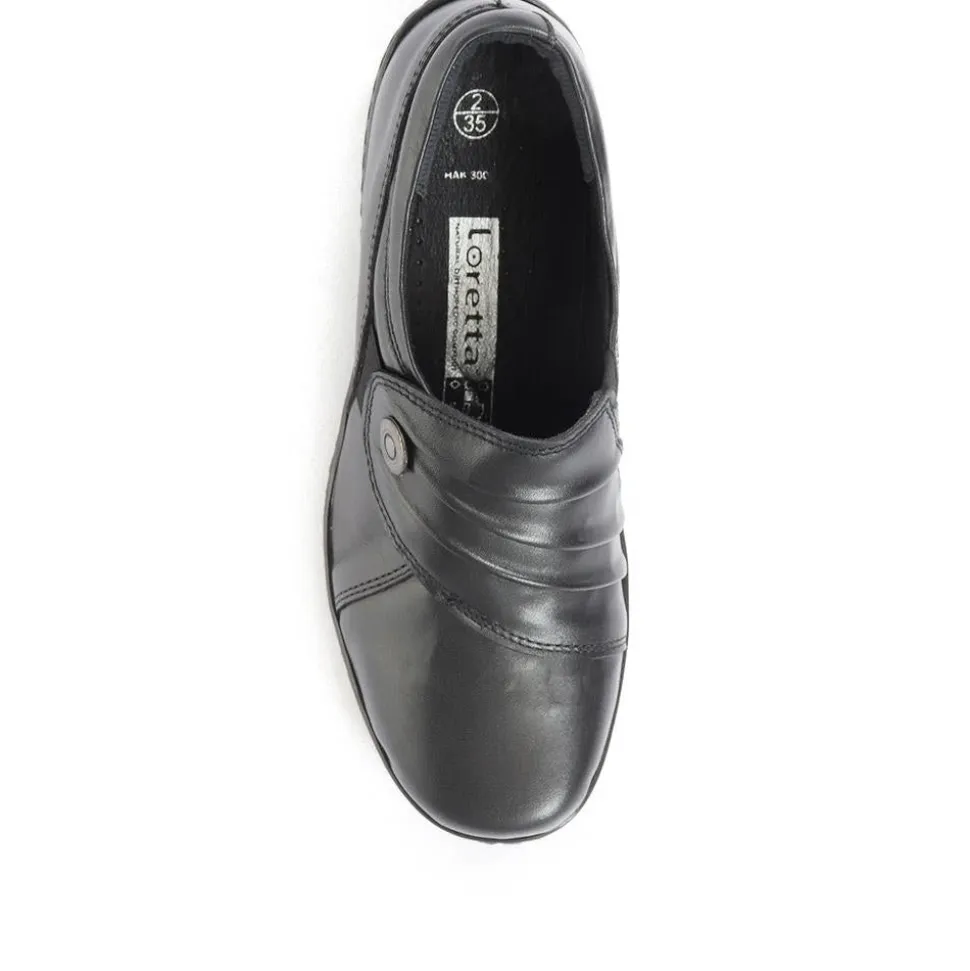 Handmade Slip-On Leather Shoes - Black
