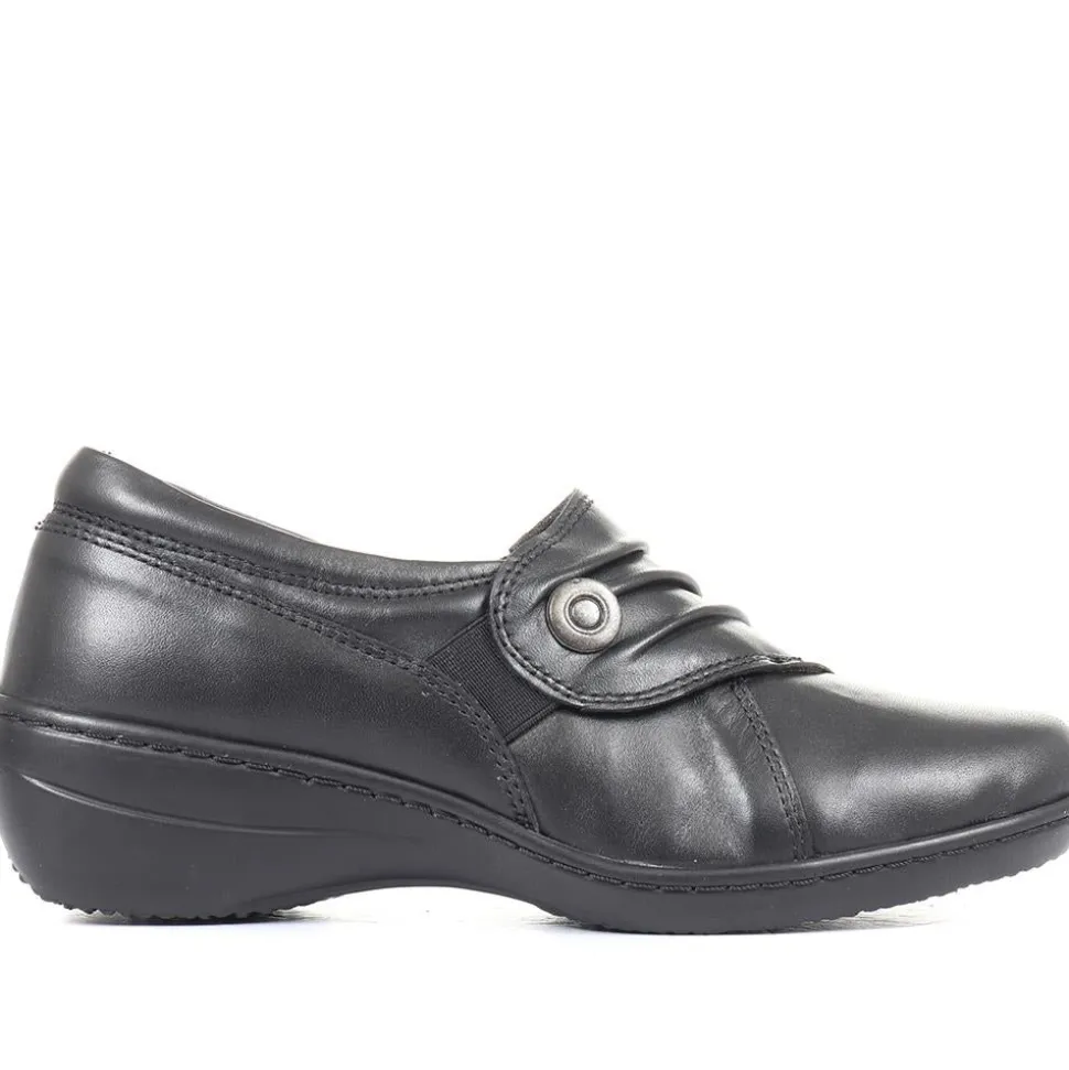 Handmade Slip-On Leather Shoes - Black