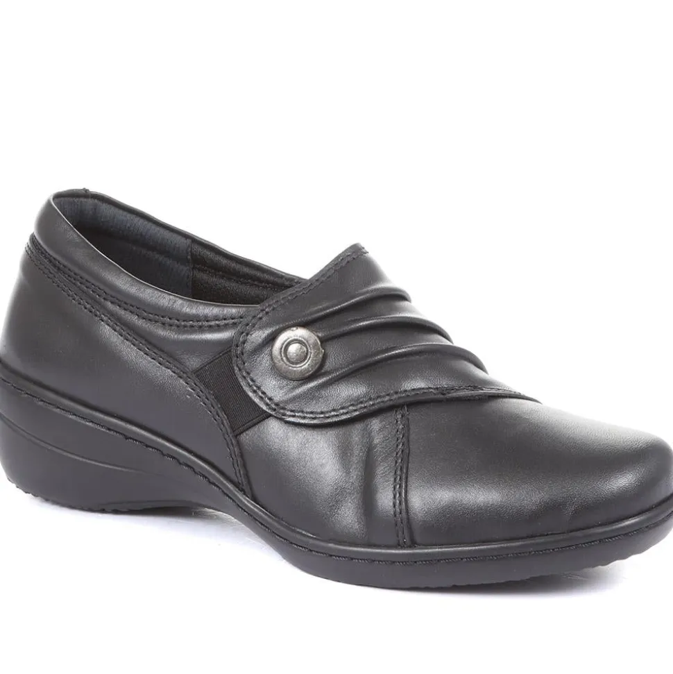 Handmade Slip-On Leather Shoes - Black
