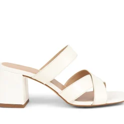 Harrietta Mule Sandals - White