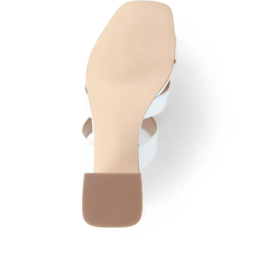 Harrietta Mule Sandals - White