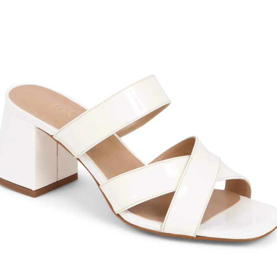 Harrietta Mule Sandals - White