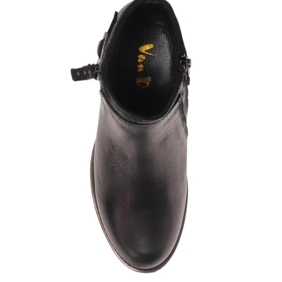 Heeled Ankle Boots - Black