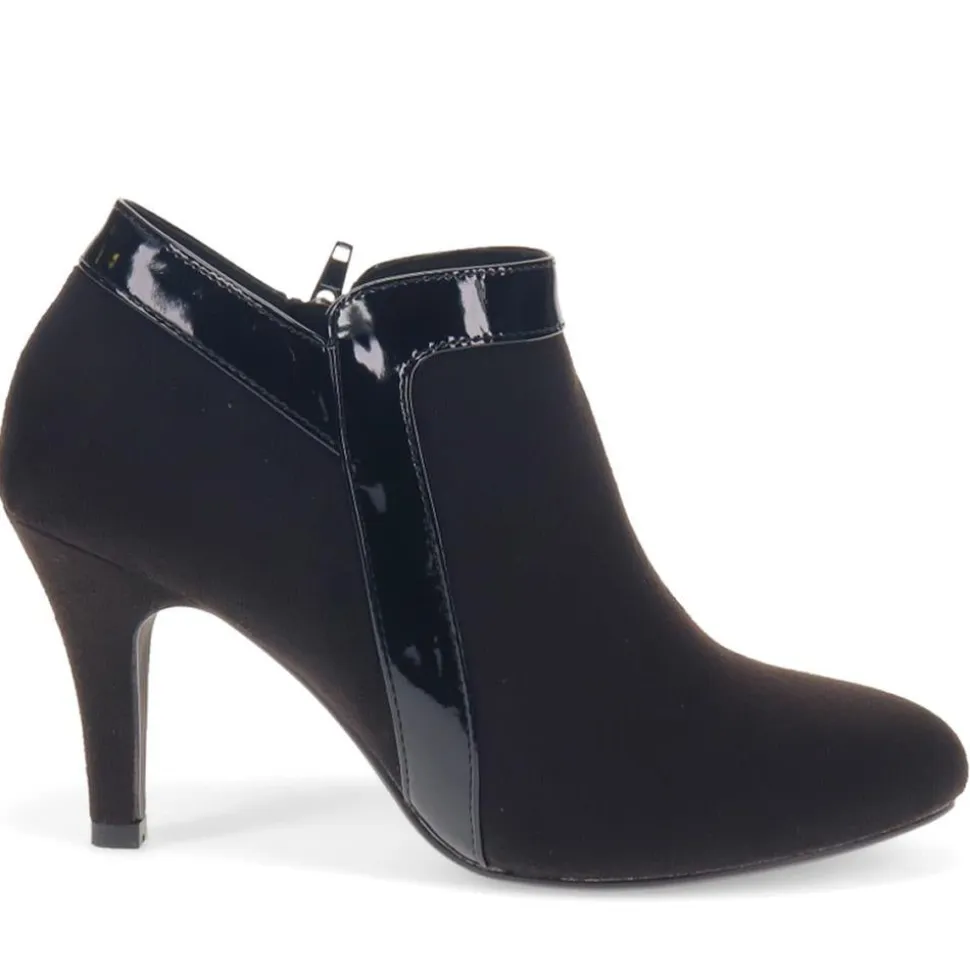 Heeled Ankle Boots - Black