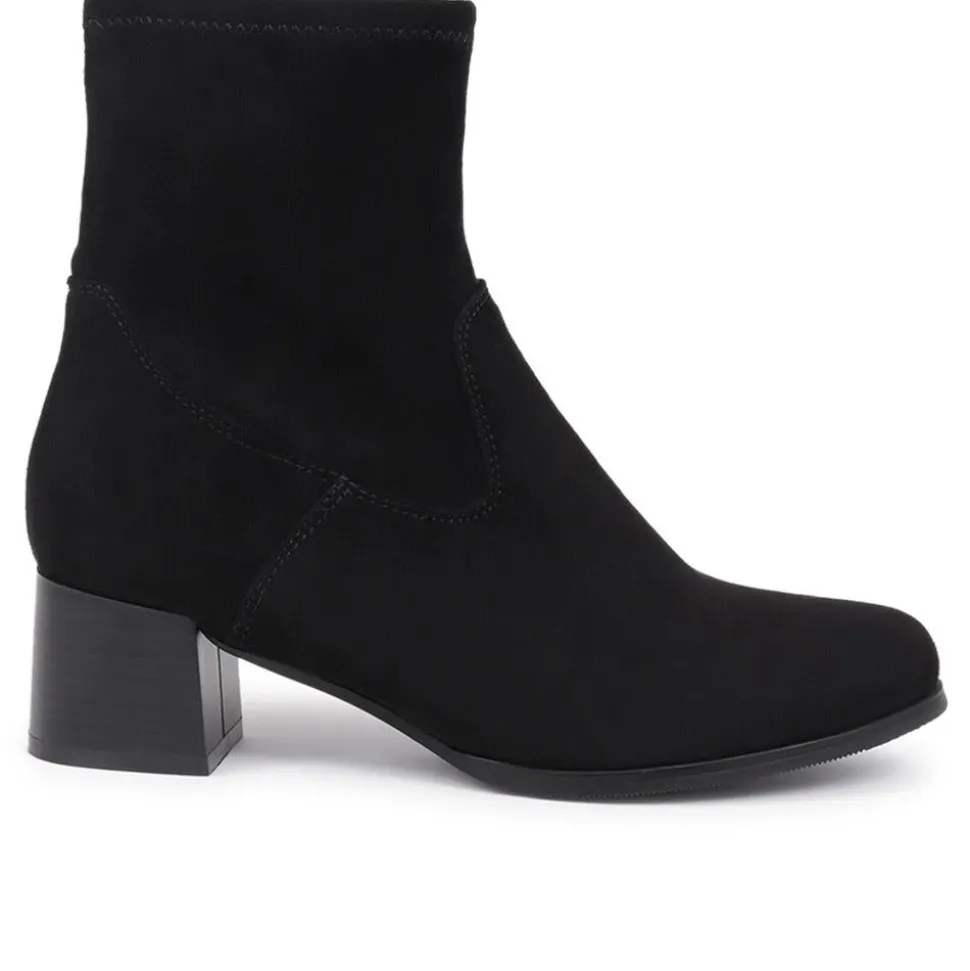 Heeled Ankle Boots - Black