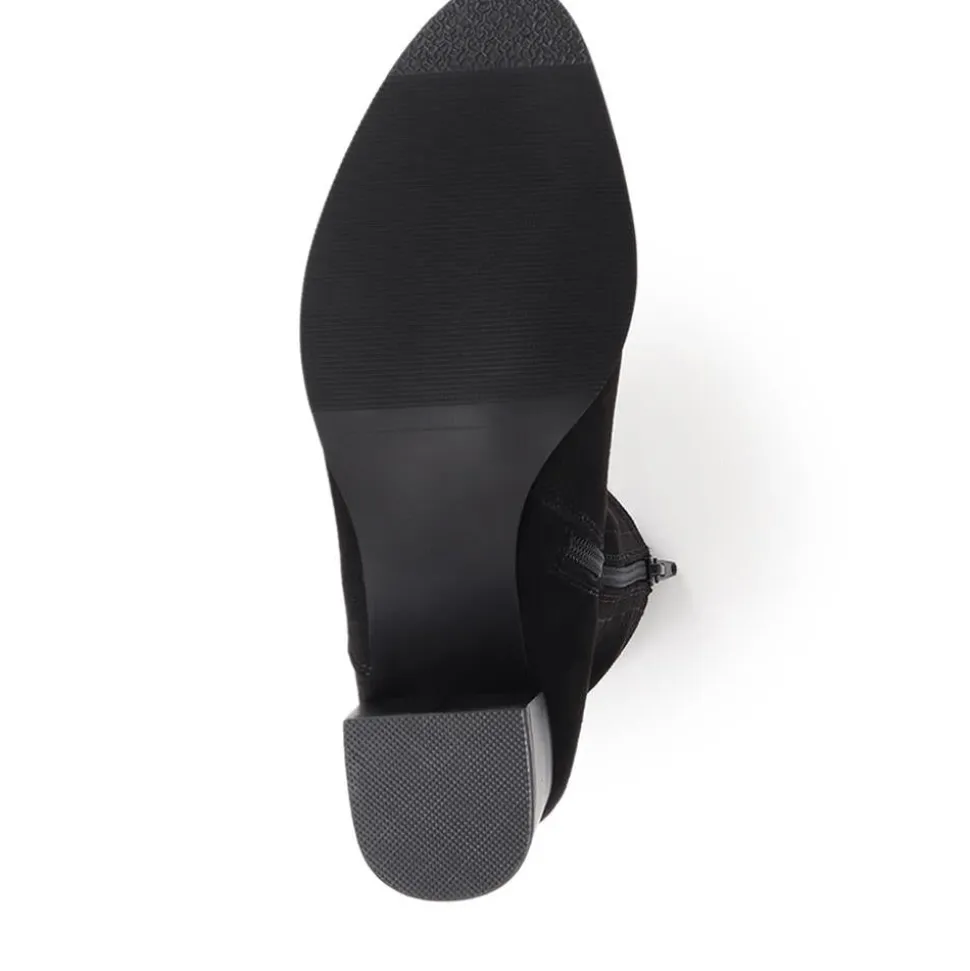Heeled Ankle Boots - Black