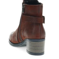 Heeled Ankle Boots - Dark Brown
