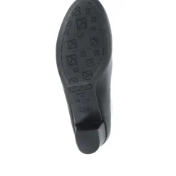 Heeled Court Shoes - Black