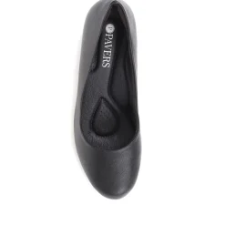 Heeled Court Shoes - Black