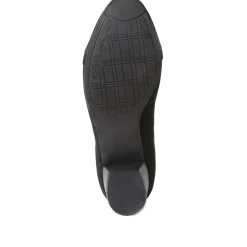 Heeled Court Shoes - Navy