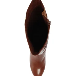 Heeled Knee High Boots - Tan