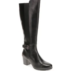 Heeled Long Boots - Black