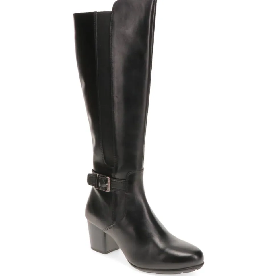 Heeled Long Boots - Black
