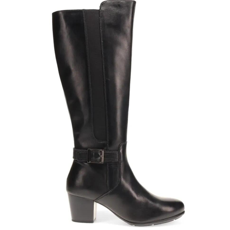 Heeled Long Boots - Black
