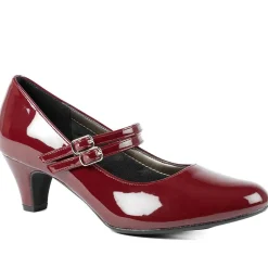 Heeled Mary Janes - Bordeaux