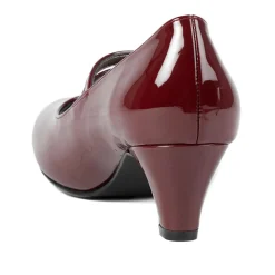 Heeled Mary Janes - Bordeaux