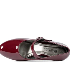 Heeled Mary Janes - Bordeaux