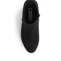 Heeled Short Ankle Boots - Black
