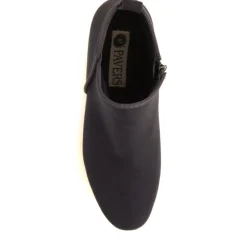 Heeled Short Ankle Boots - Navy