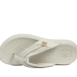 HeyDude Finn Flip Braided Flip Flops - Beige