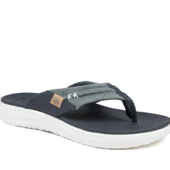 HeyDude Finn Flip Braided Flip Flops - Navy